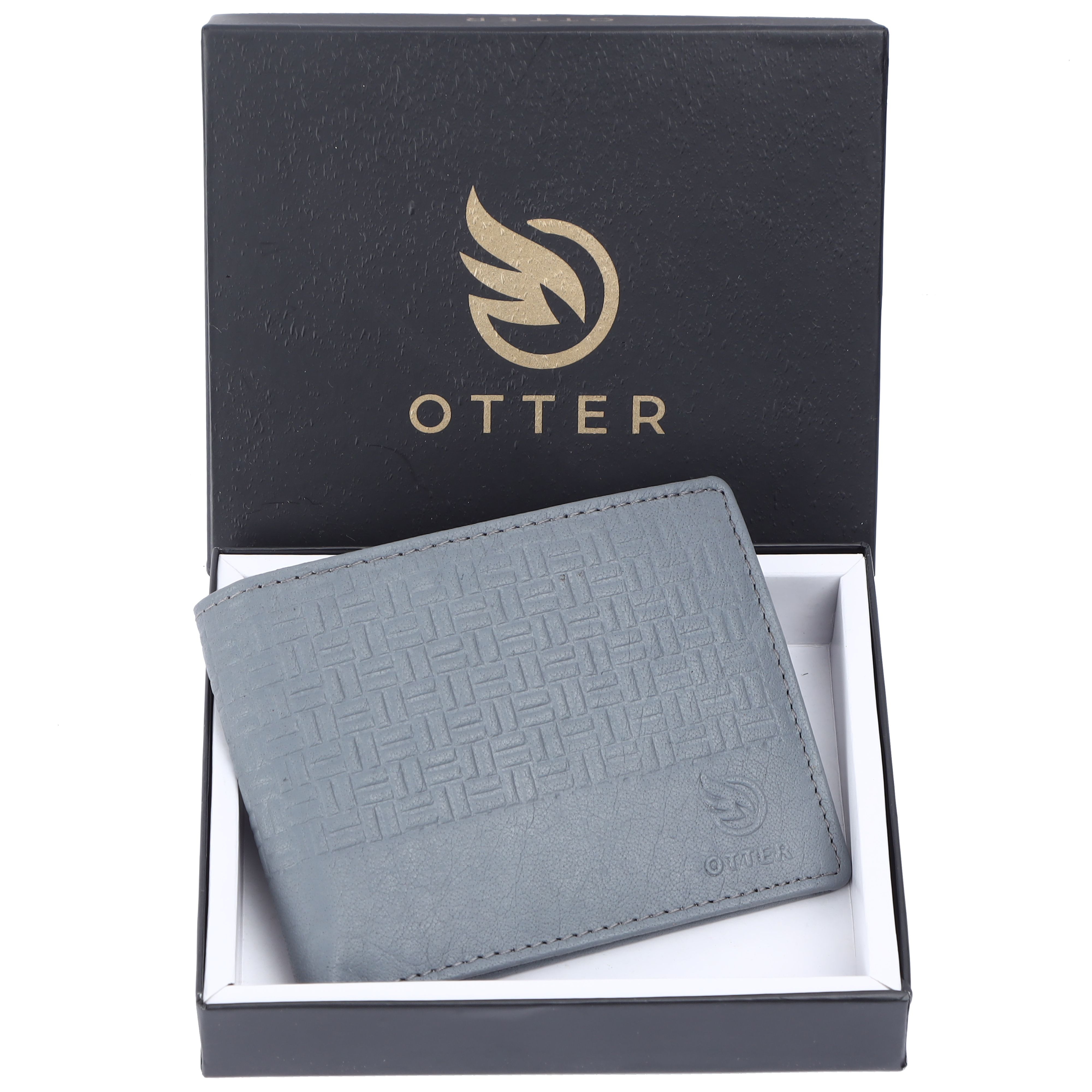 Genuine Leather Wallet in Grey