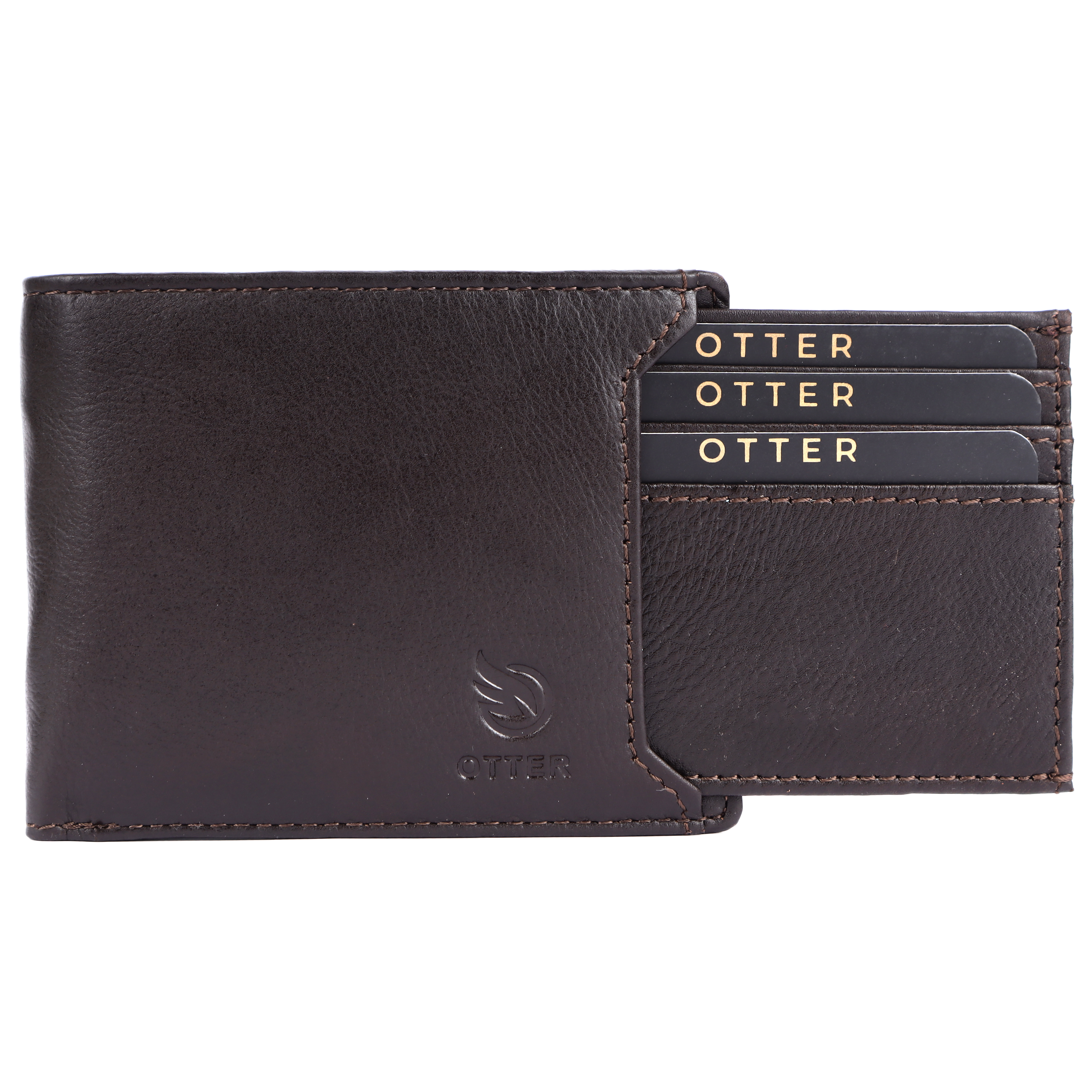Premium Dark Brown Leather Finish