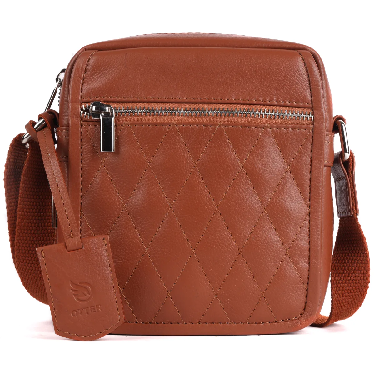 Genuine Leather Sling Bag – Tan (0606), additional view 6