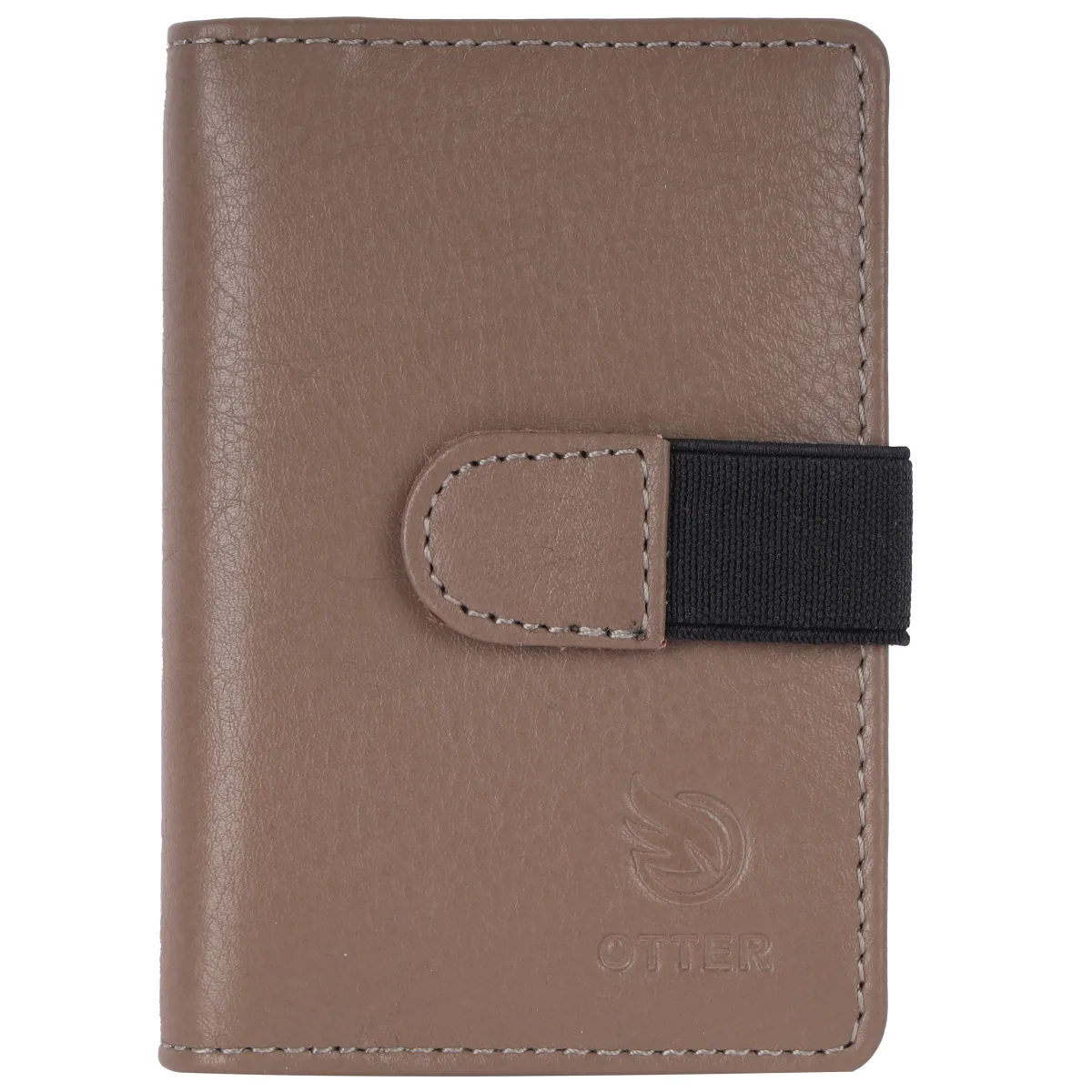 Men's 20-Card Genuine Leather Card Holder – Grey (2221)