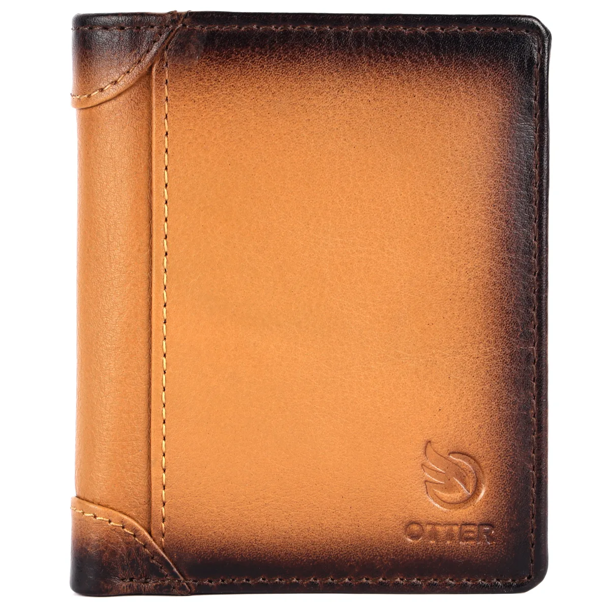 Men's 8-Card Vintage Genuine Leather Wallet – Tan (2234)
