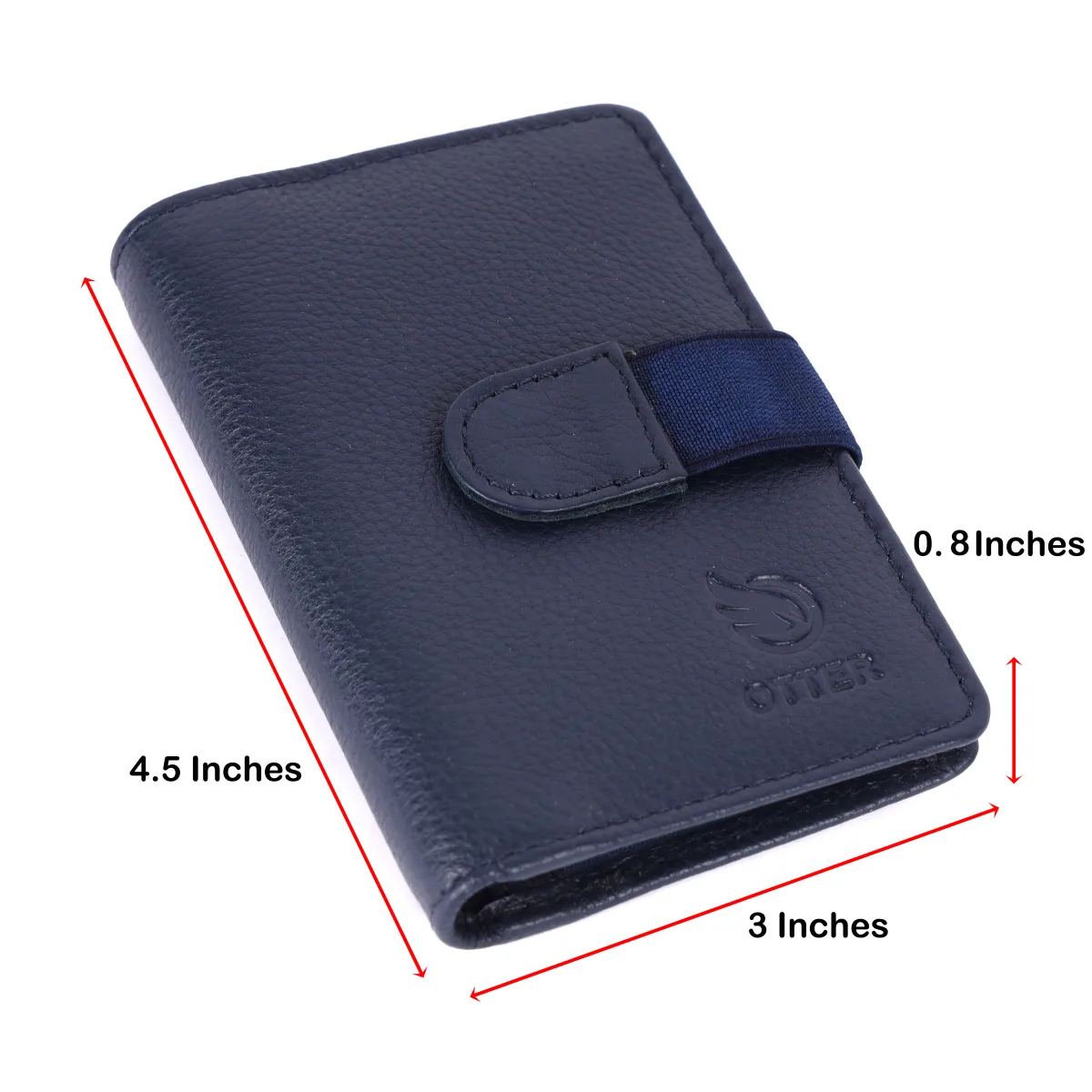 Men's 20-Card Genuine Leather Card Holder – Blue (2221), additional view 5