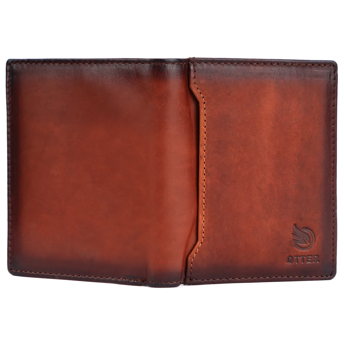 Men's 12-Card Vintage Genuine Leather Wallet – Brown (2234), additional view 6