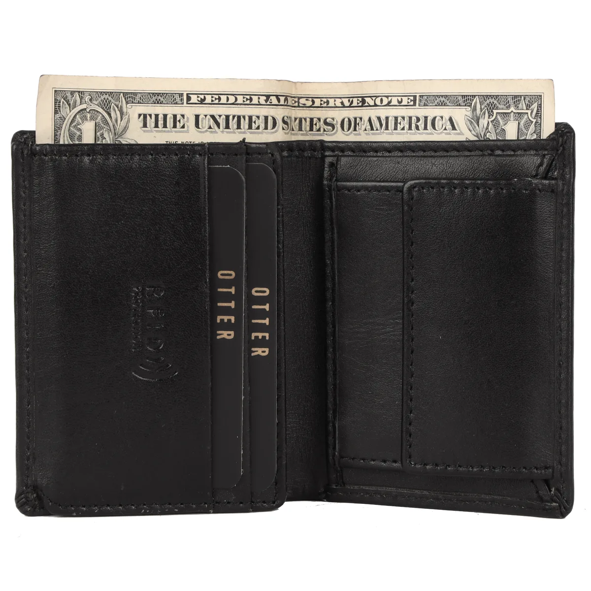Men's 10-Card Genuine Leather Wallet – Black (2231), additional view 5