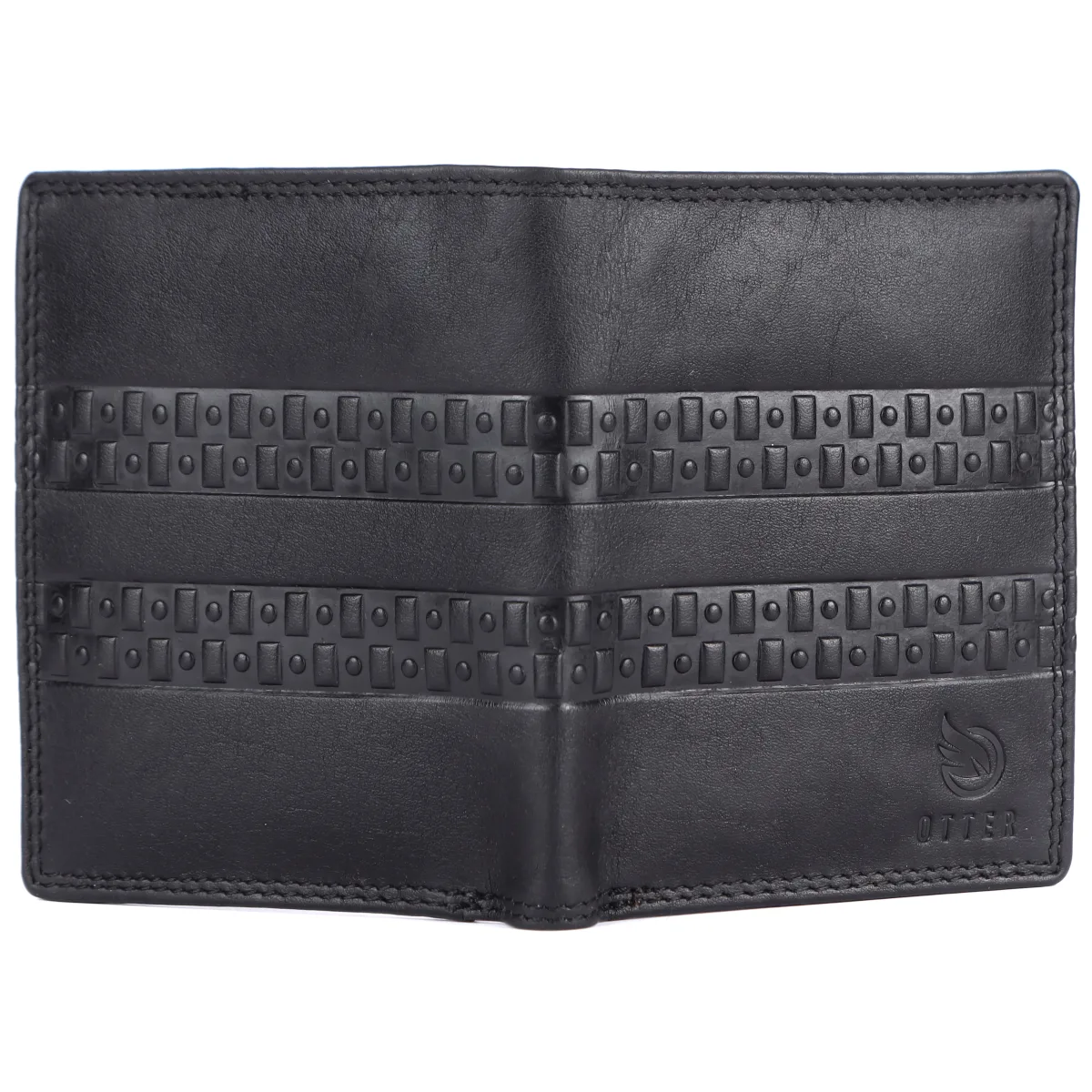 Men's 7-Card Genuine Leather Wallet with Coin Pocket – Black (2205), additional view 7