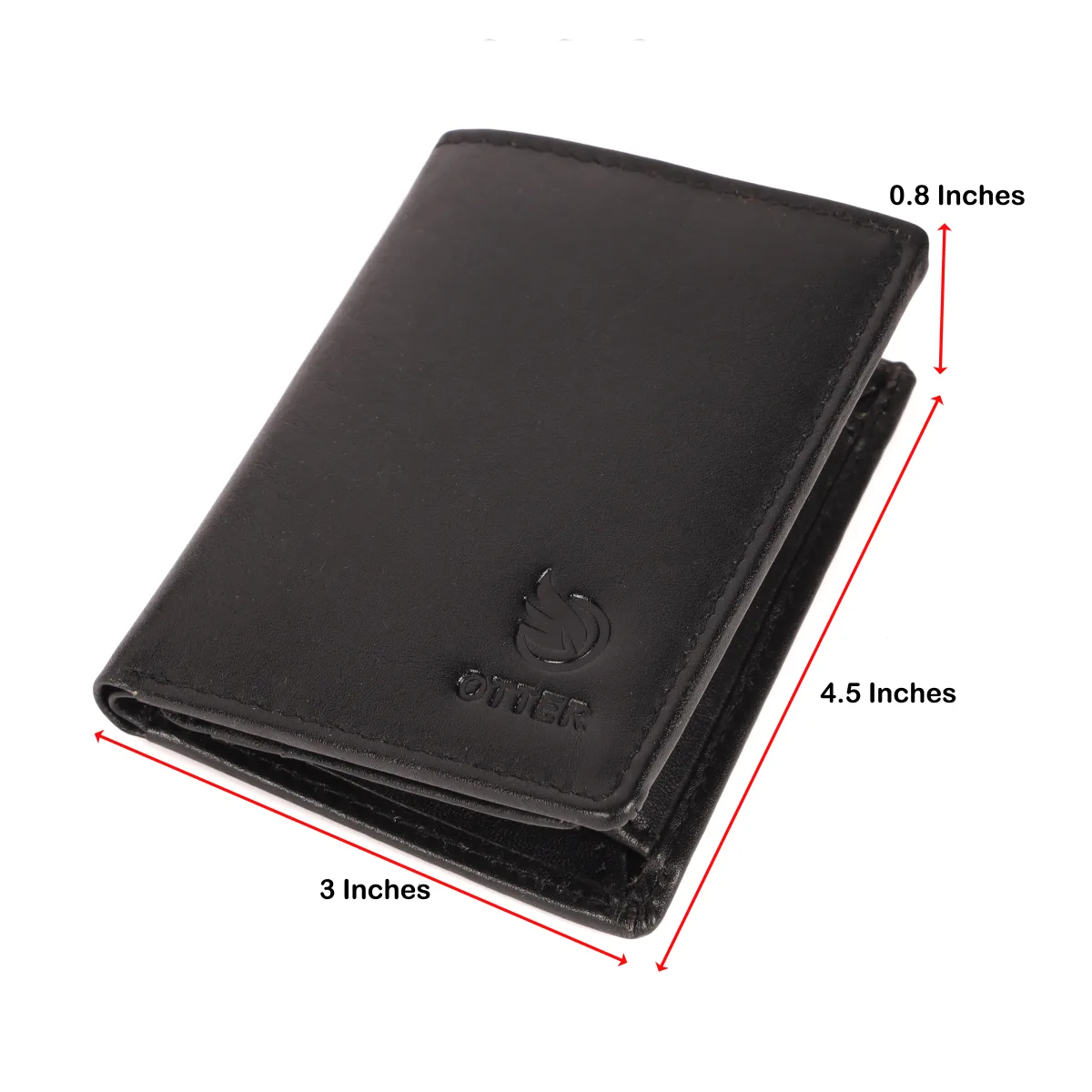 Men's 10-Card Genuine Leather Wallet – Black (2231)