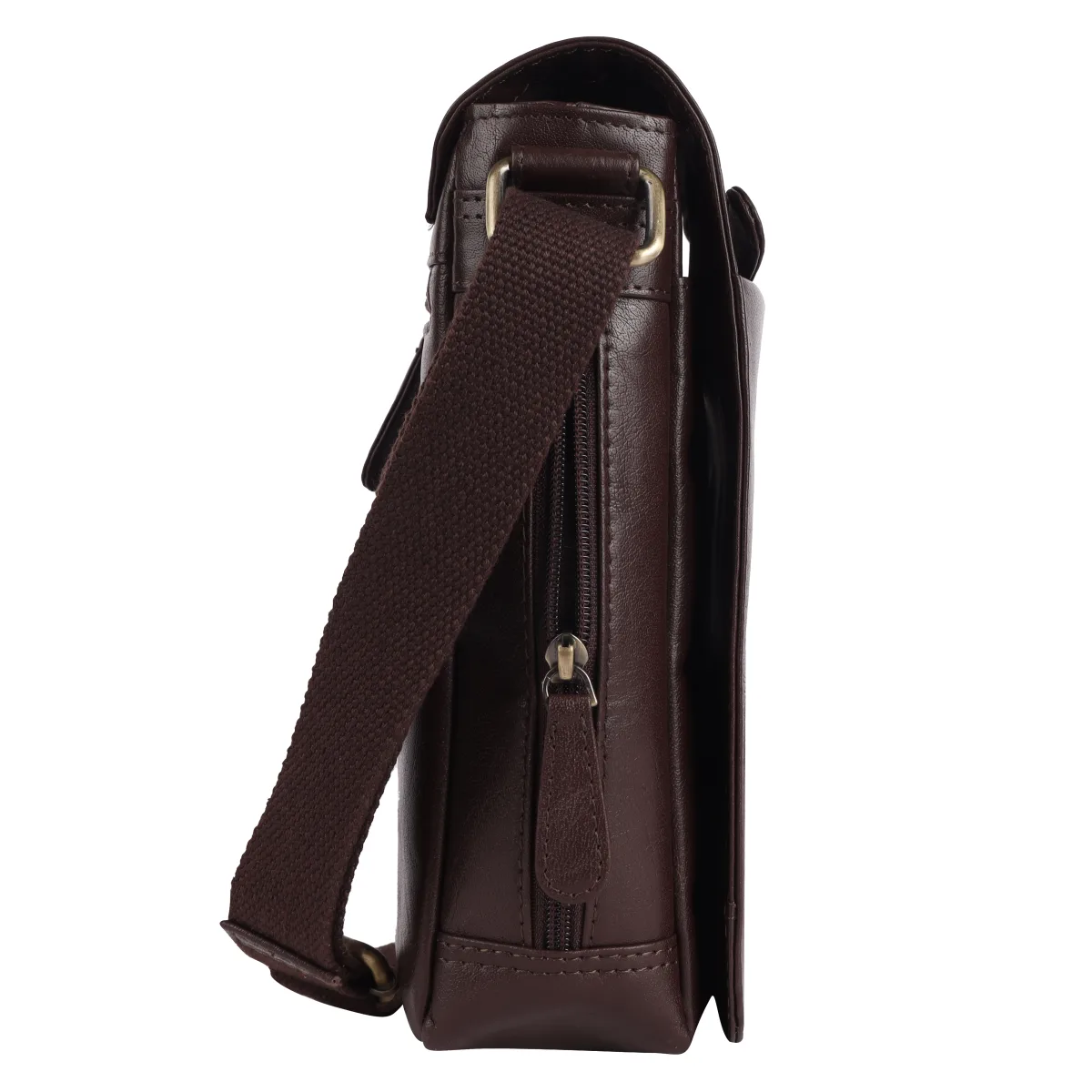 Genuine Leather Sling Bag – Brown (0607), additional view 8