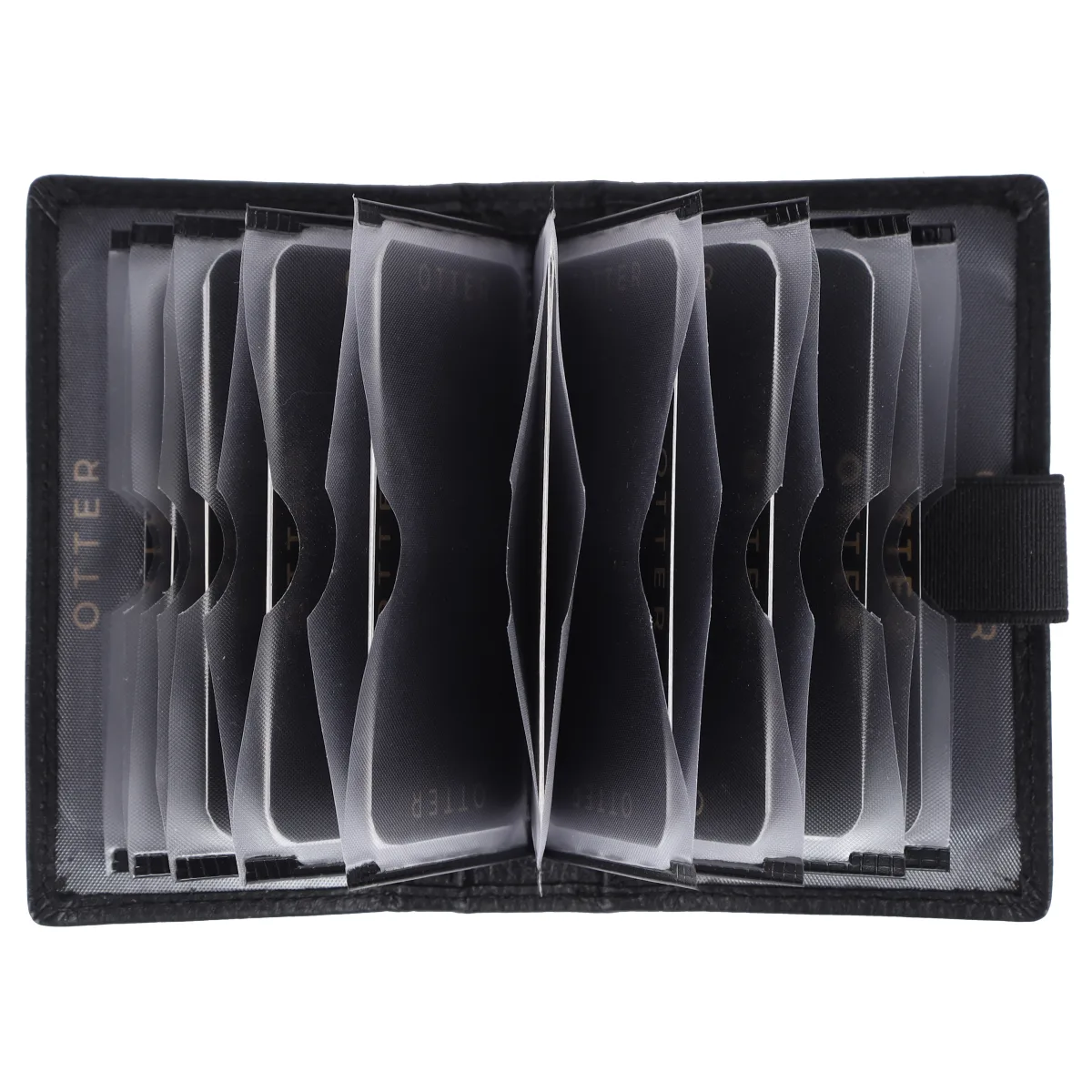 Men's 20-Card Genuine Leather Card Holder – Black (2221), additional view 6