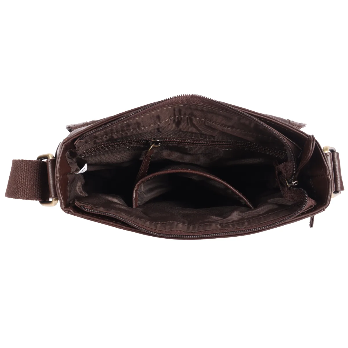 Genuine Leather Sling Bag – Brown (0607), additional view 11