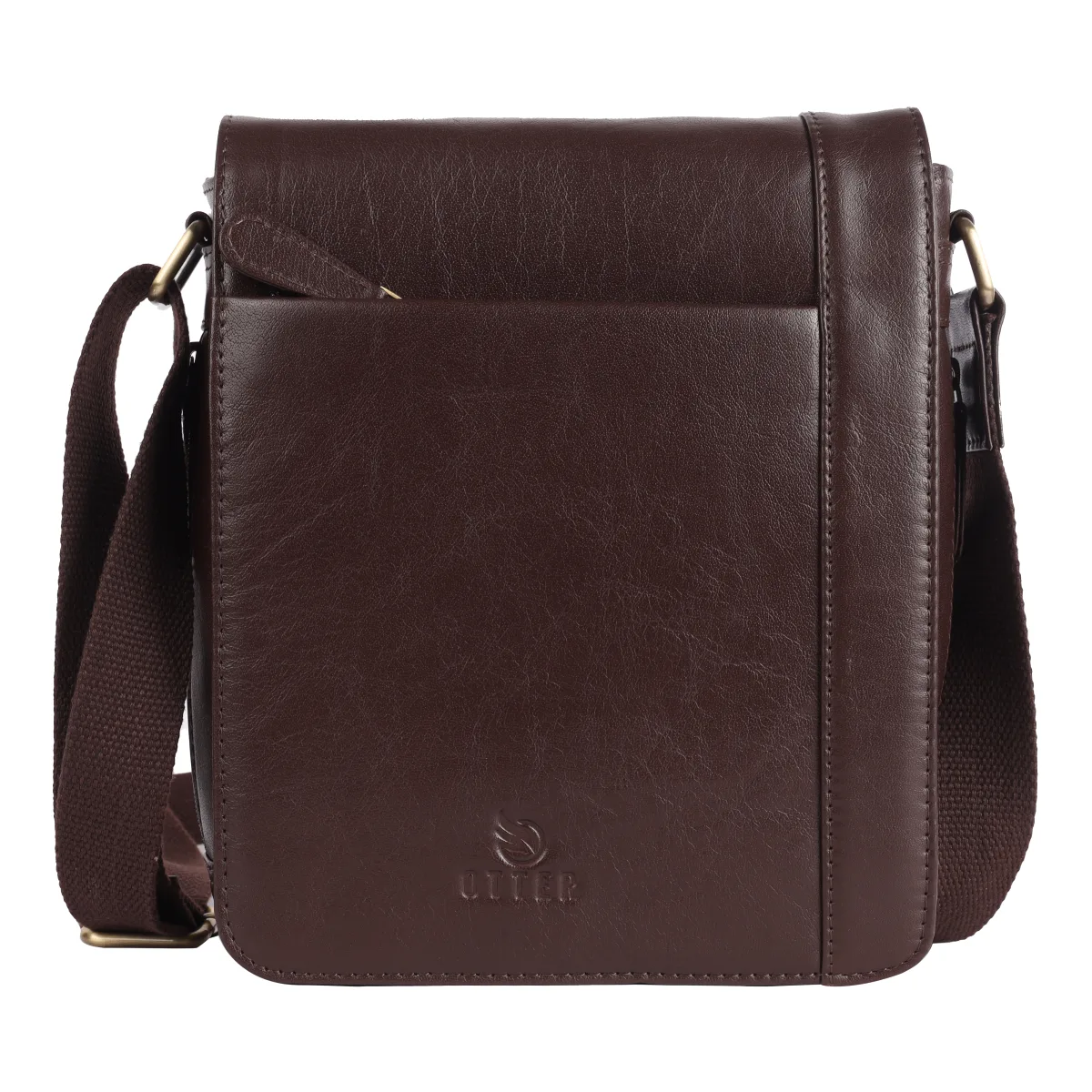 Genuine Leather Sling Bag – Brown (0607), additional view 6